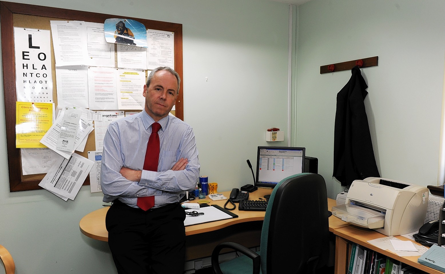 Dr Malcolm Valentine at the Bucksburn Surgery at Inverurie Road