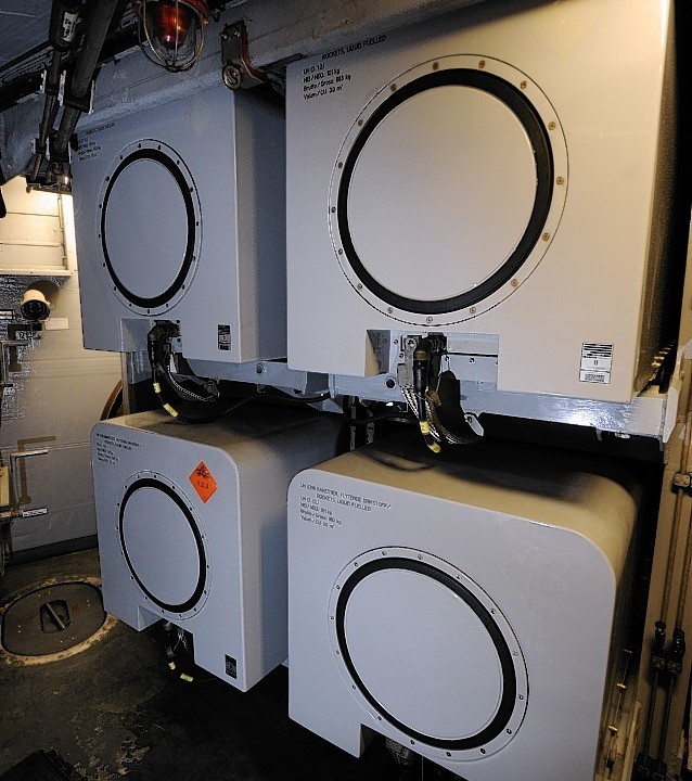 The warship's missile room