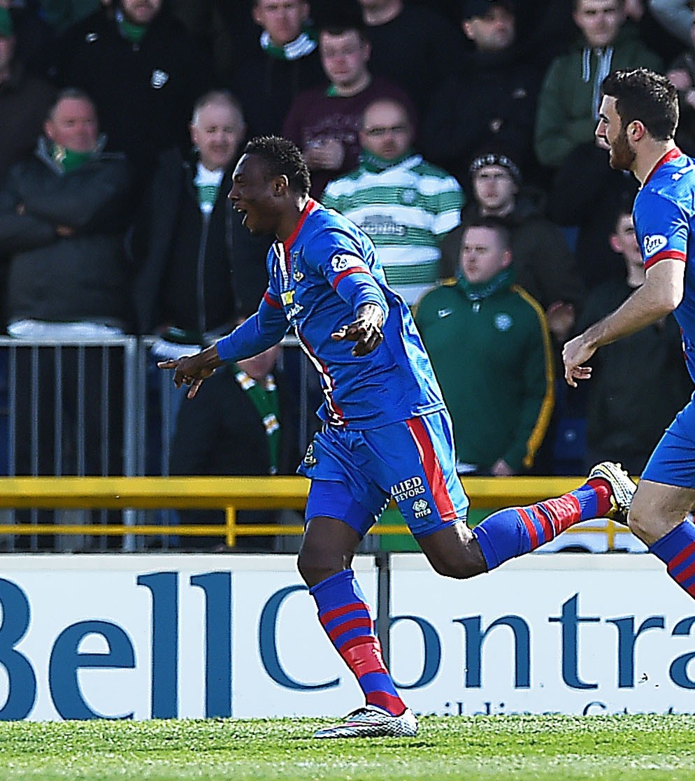 Ofere celebrates netting the equaliser