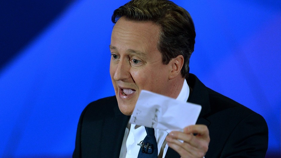 Prime Minister David Cameron gave a strong performance on the Question Time election special.