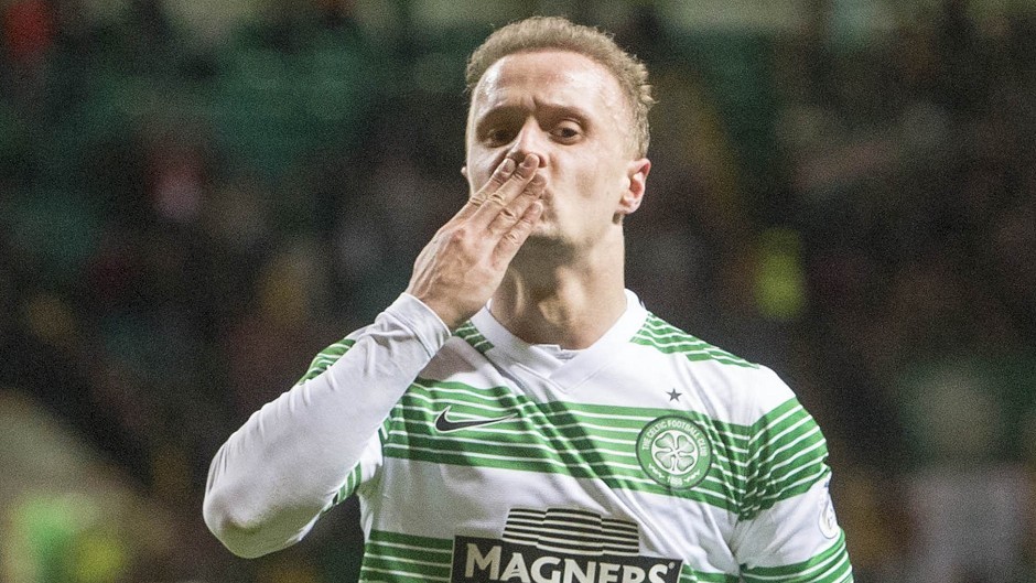 Leigh Griffiths opened the scoring from the penalty spot before hobbling off injured