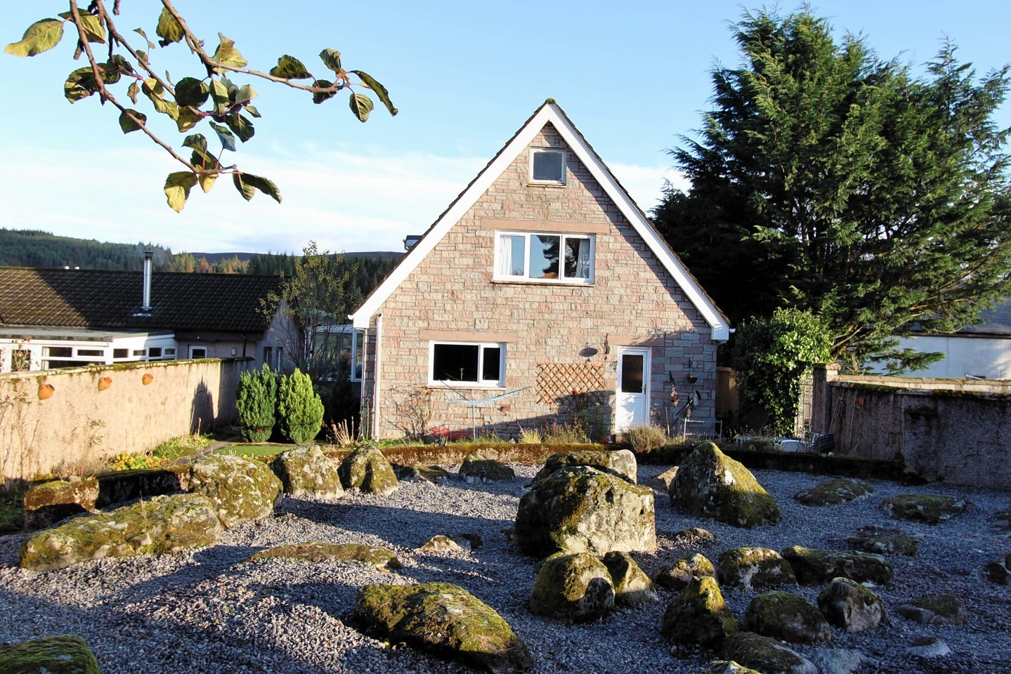 Stonehenge House near Inverness has a Pictish stone circle in the back garden