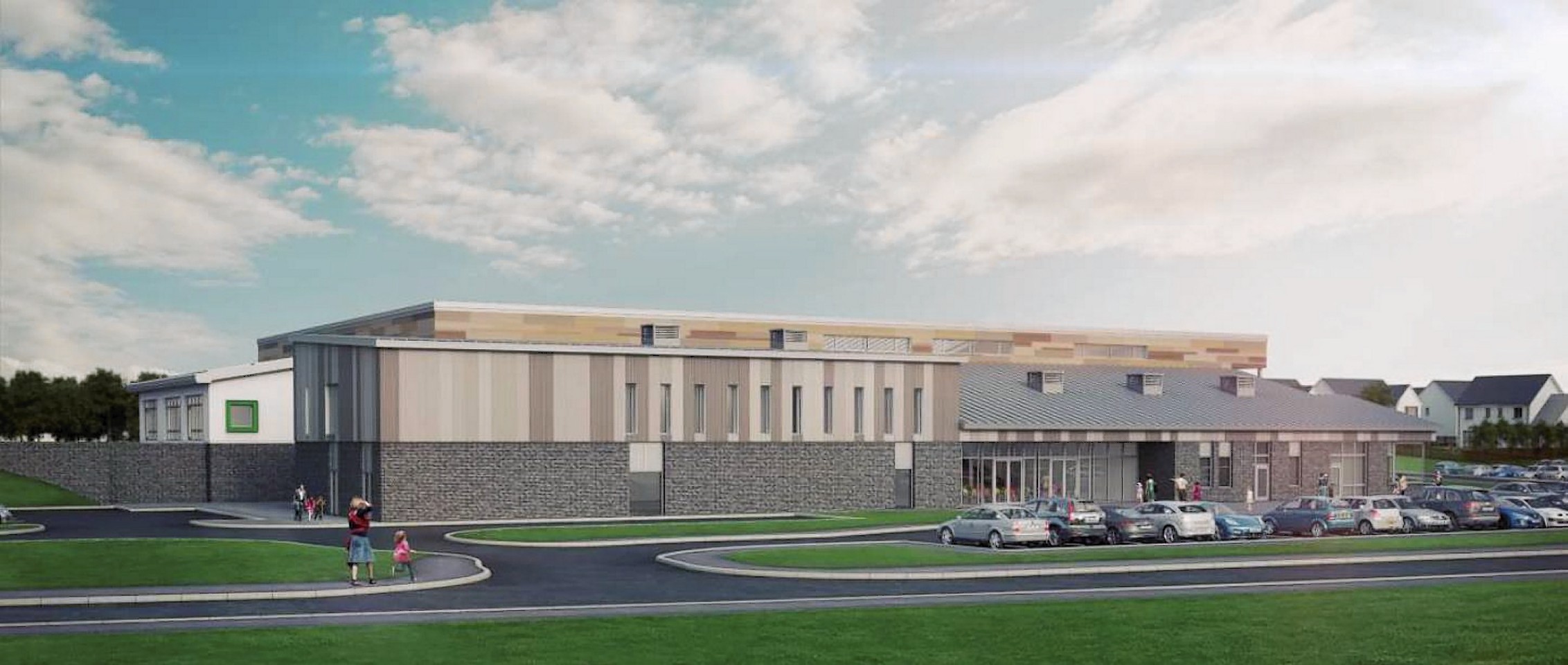 Artist's impression's of Hillside Primary School, in Portlethen