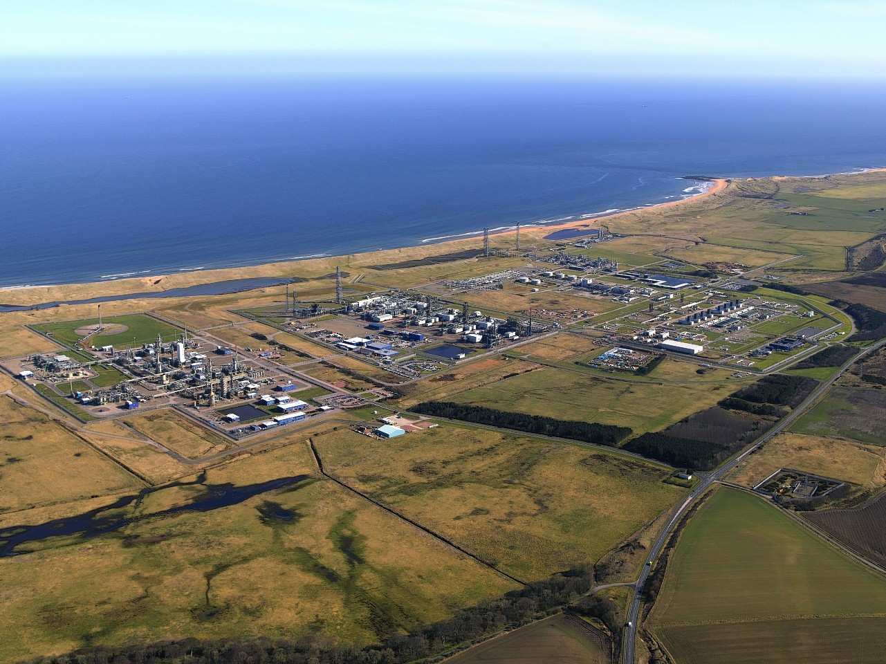 The St. Fergus Gas Terminal is a complex of four natural gas plants