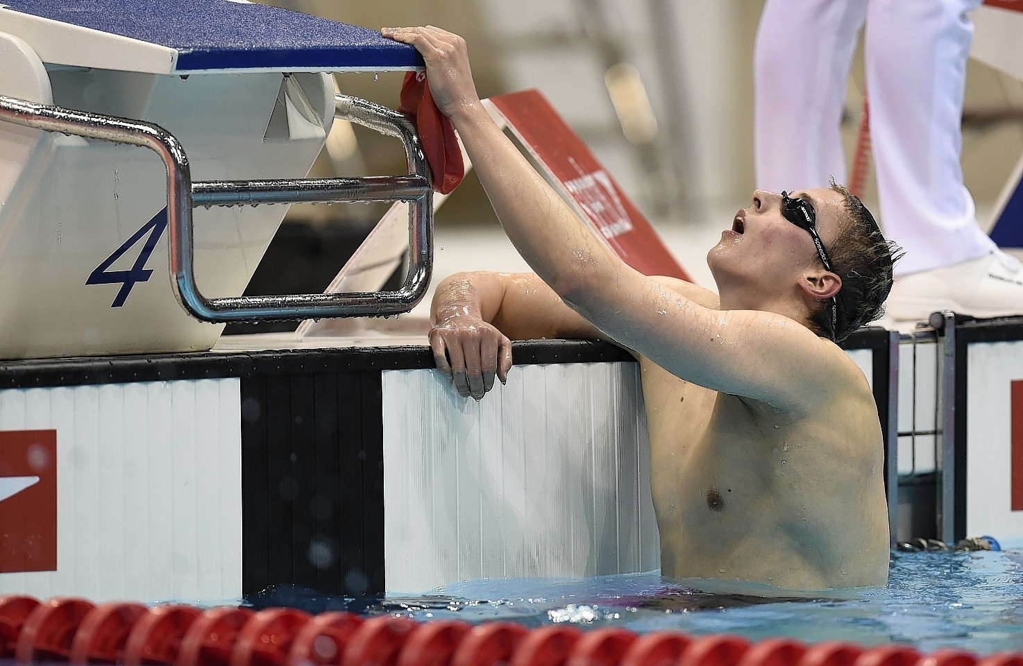 tephen Milne after the men's 1500m freestyle final