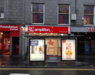 Amplifon shop on Union Street, Aberdeen.