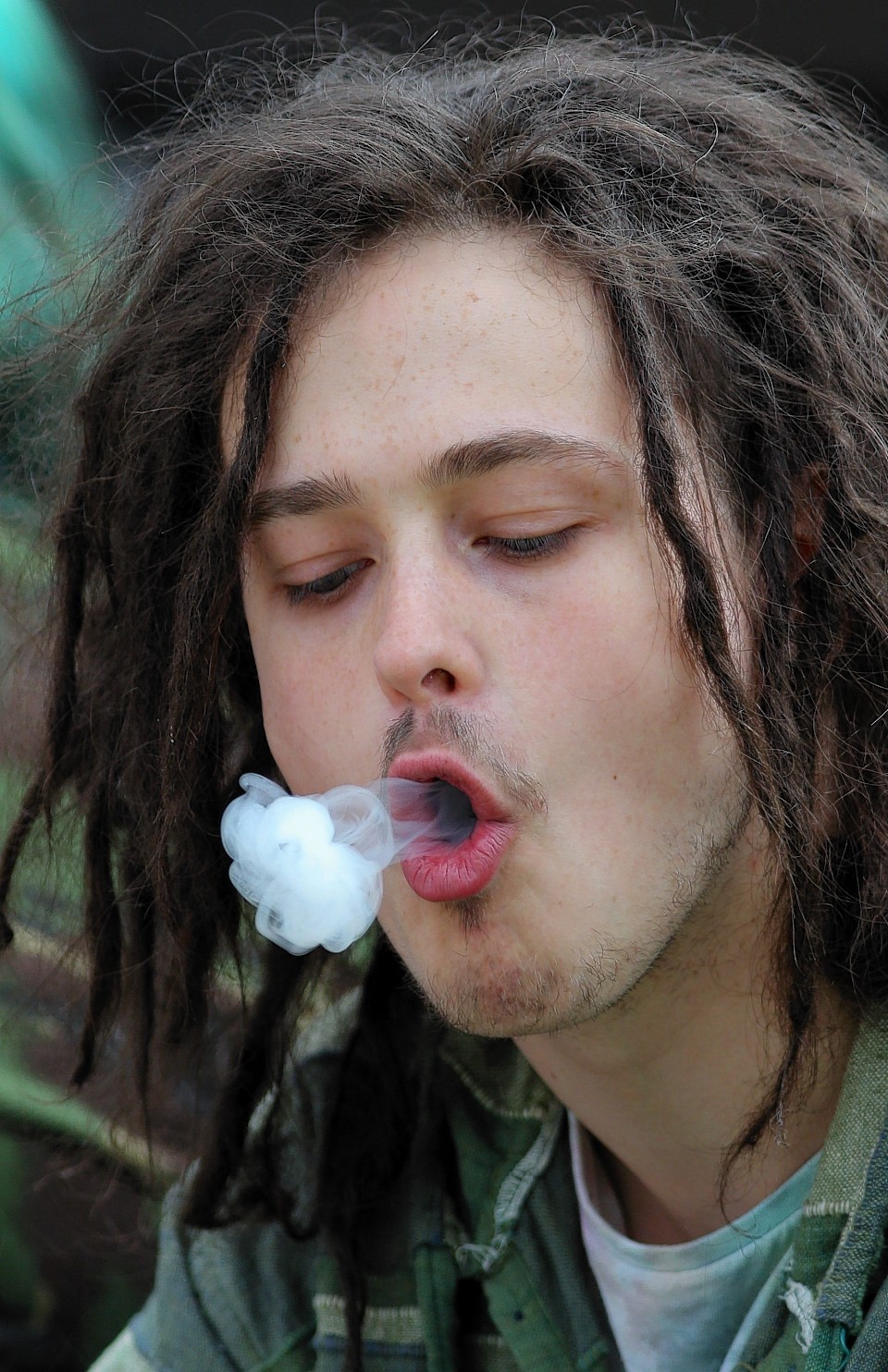 Hundreds of people came together for the 420 Cannabis Celebrations in George Square in Glasgow