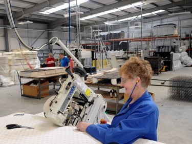 Glencraft staff member Jennifer Corrigall working at their recently opened new store at Whitemyres Avenue. 