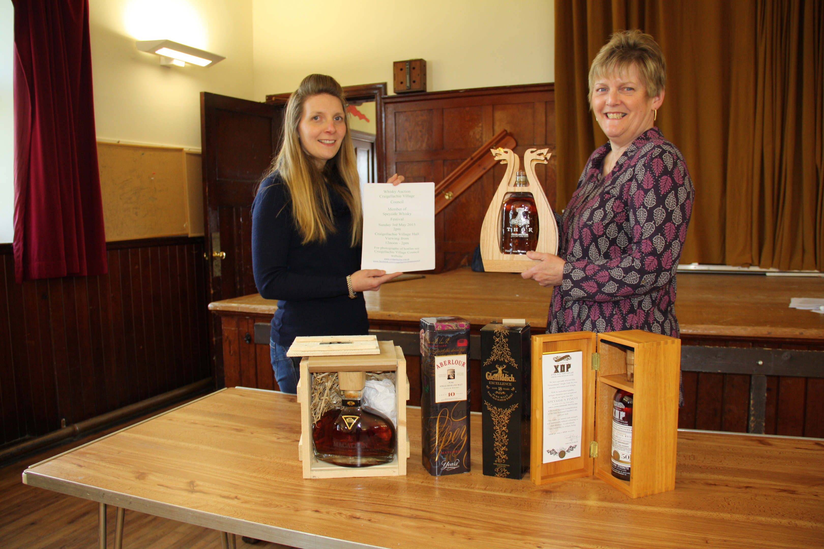 Laura Strathdee and Jane Tweedie, of Craigellachie Village Council.