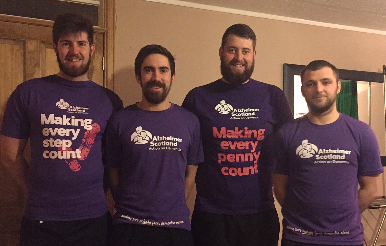 Purple Cobras team from left to right: Craig Stronach, Rob Ritchie, James Robertson and James Murdoch