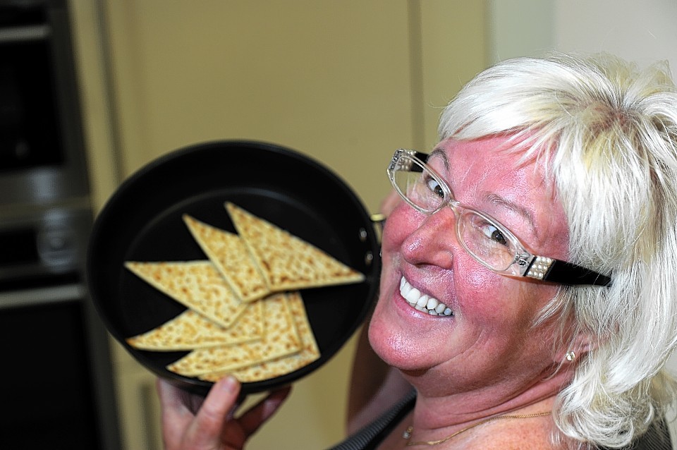 Elaine Sutherland at the Oakwood, Elgin who is organising the first world tattie scone championships