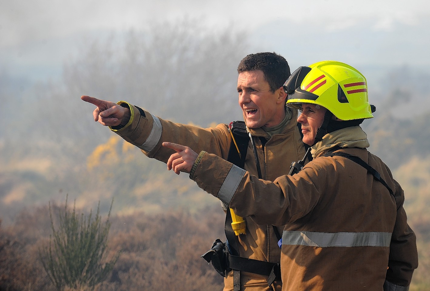 Firefighters were called to the incident near Lossiemouth