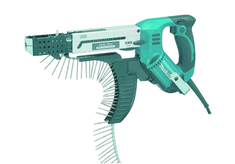 If you’re planning on doing a job which requires a lot of screws, then check out the Makita Auto-Feed Screwdriver