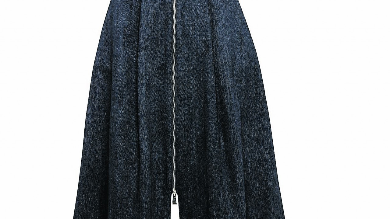 Whistles Zip Through Dark Denim Skirt, £130 (www.johnlewis.com)