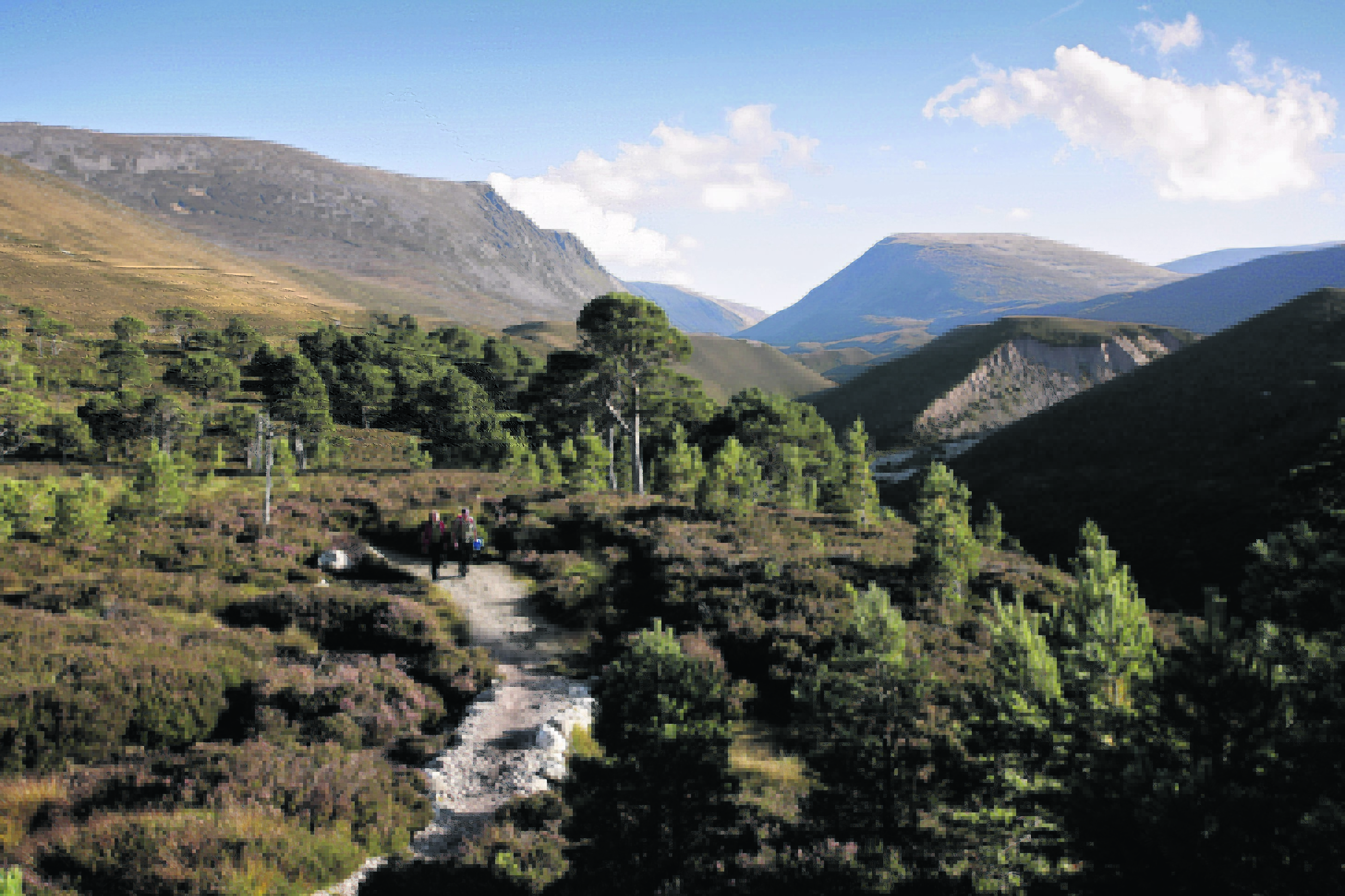 Lairig Ghru in the Cairngorms, where the River Dee starts life