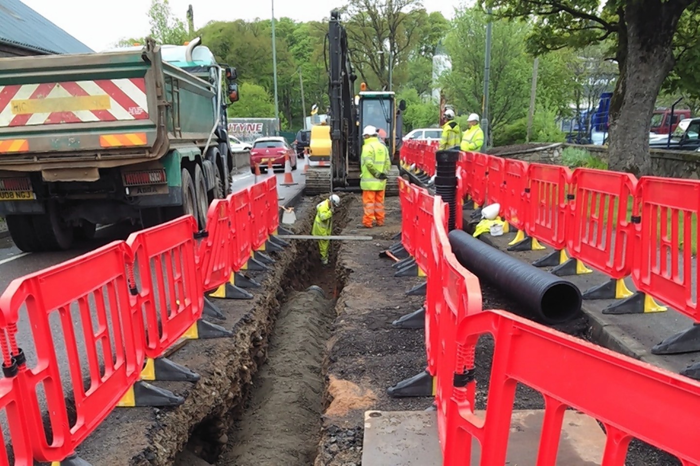 The A95 Aberlour High Street