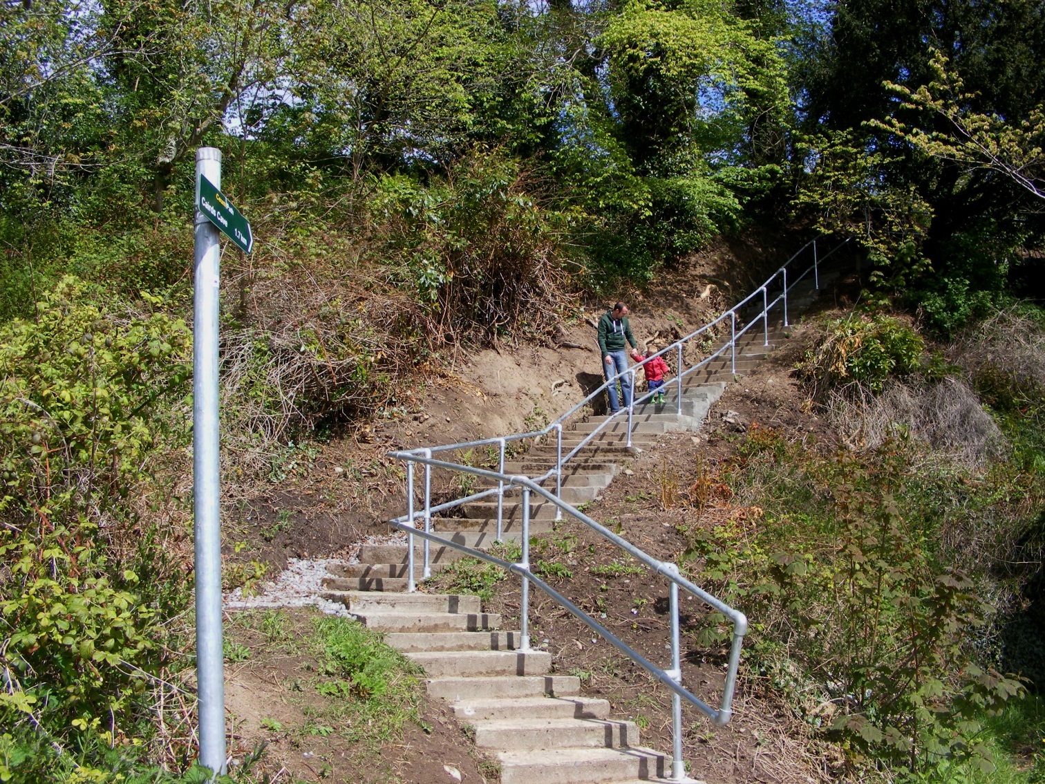 The restored steps at Rosemarkie