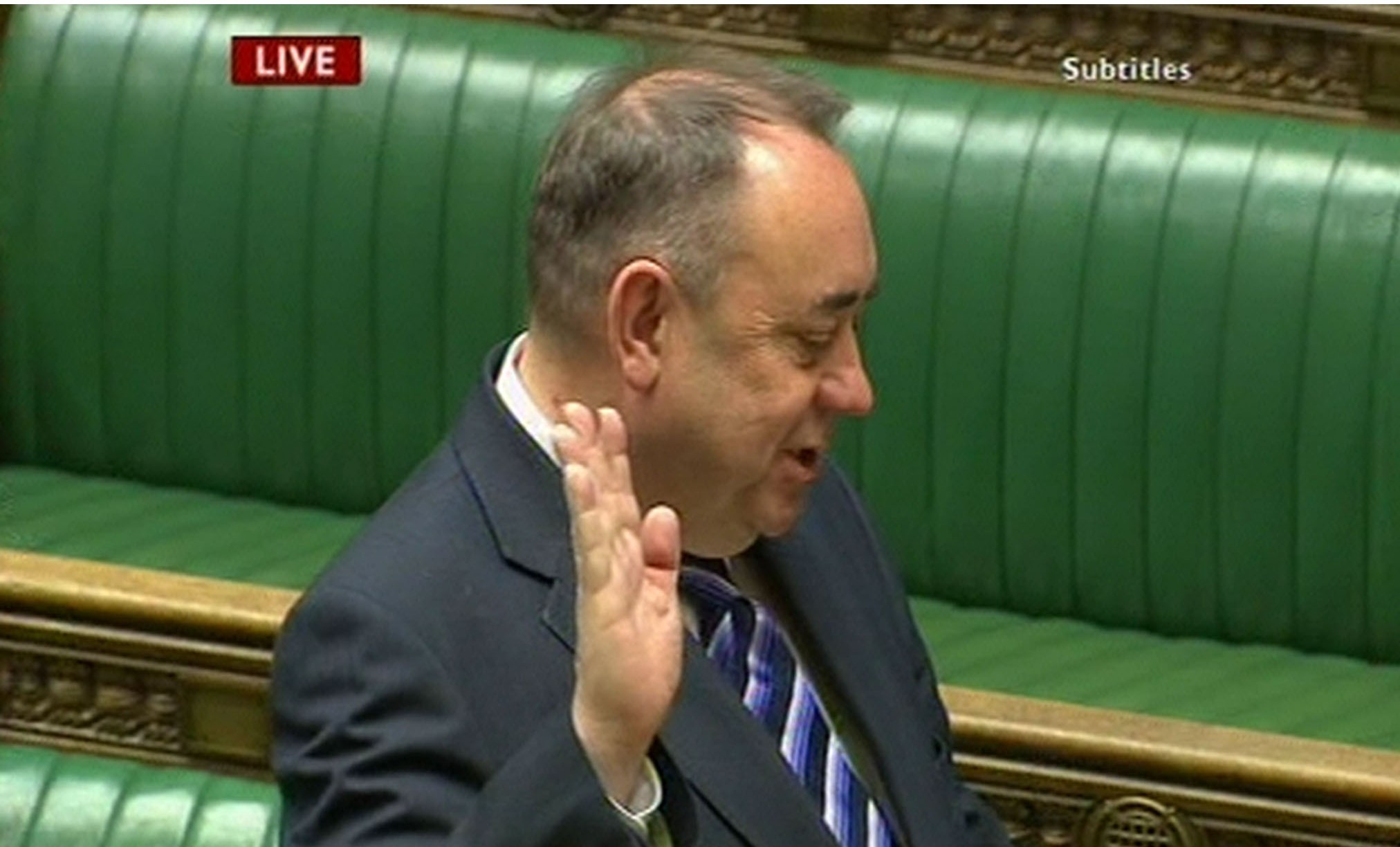 Alex Salmond is sworn in as a MP as he takes his Commons seat.