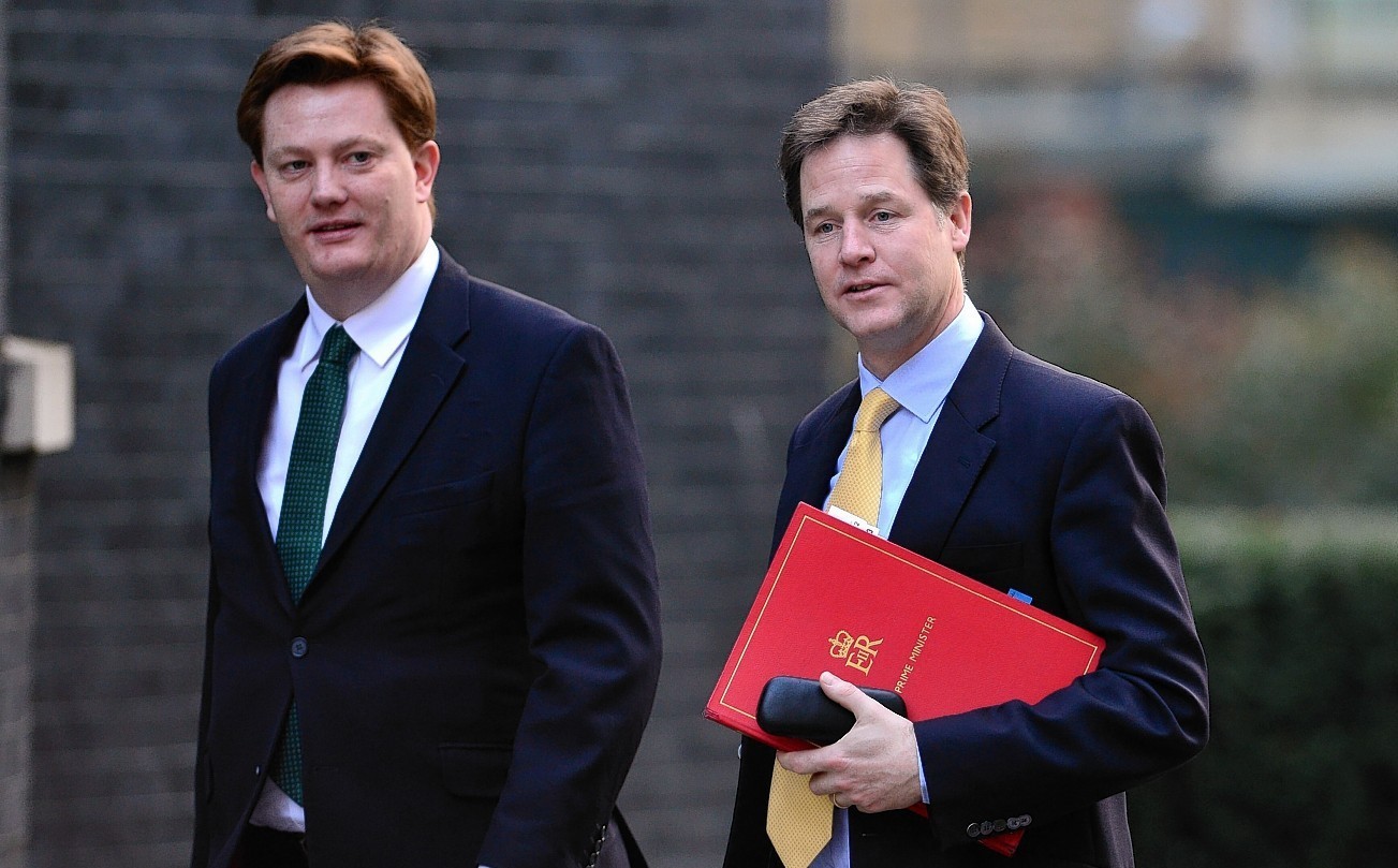 Nick Clegg, right, is urging people to vote for Danny Alexander, left