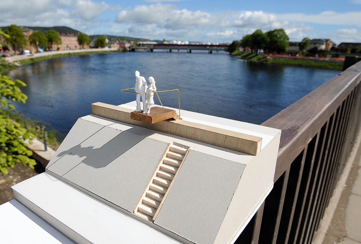 A model of one of the proposed designs for the River Ness Artwork