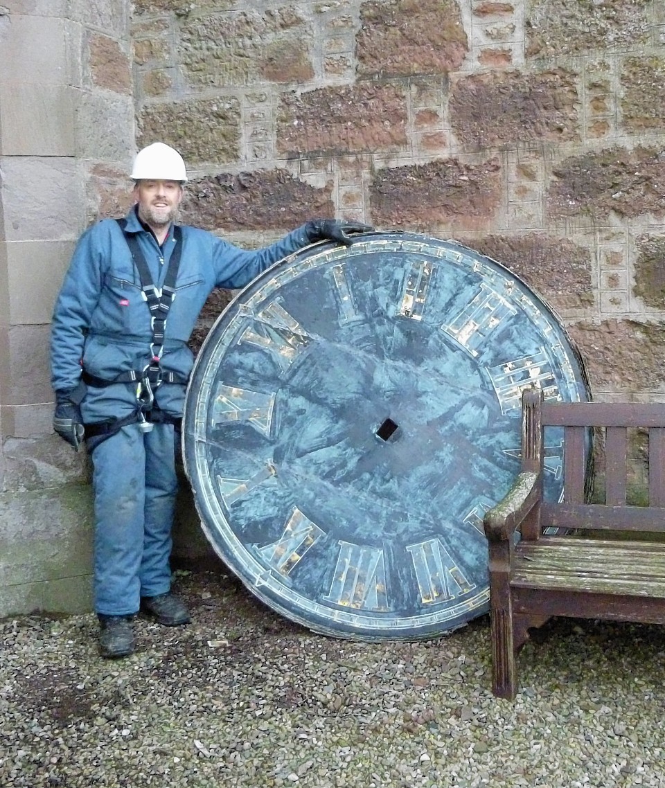 Auchenblae clock ready for repairs
