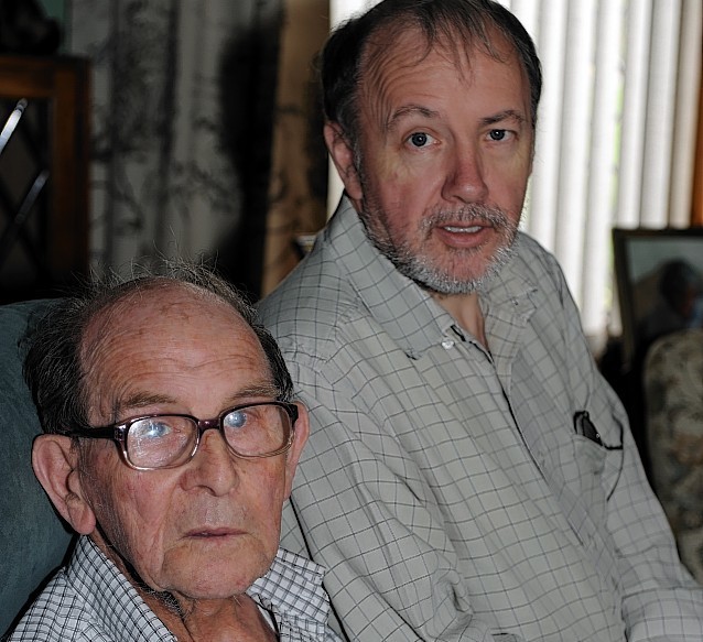 Bill Heaton, left, of Brodie, who had a bad experience with NHS Grampian, and Adrian Gray, right, who looks out for Bill. Picture by Gordon Lennox