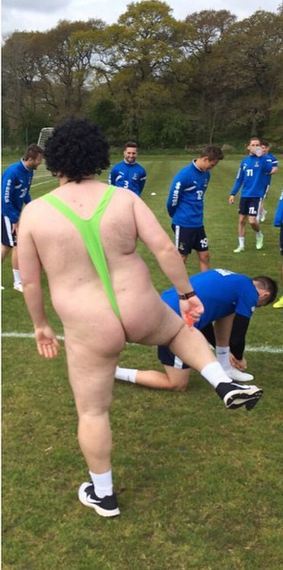 WARNING: Scott Kellacher could don the mankini ahead of Saturdays game