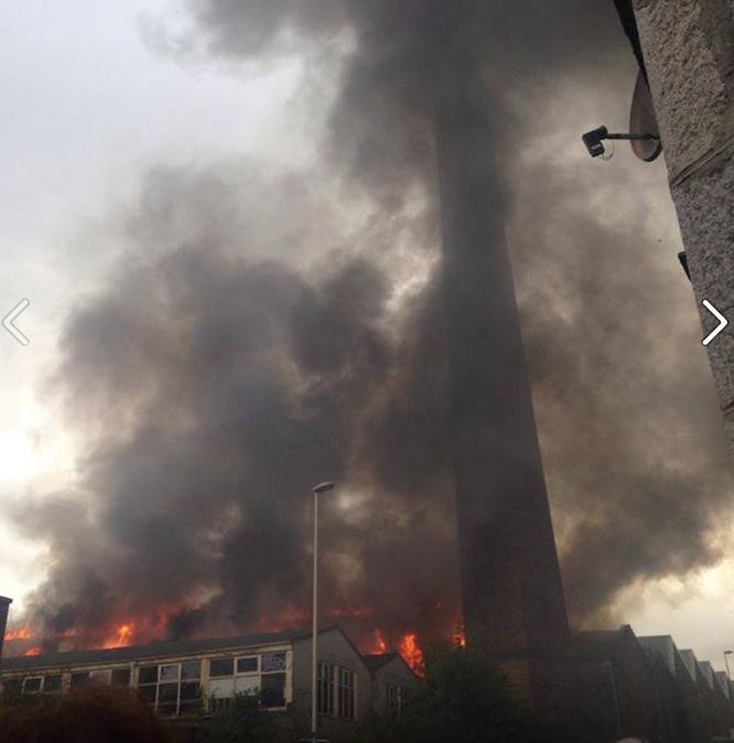 Over 40 firefighters are currently tackling the blaze