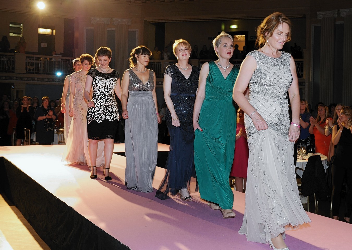 Some of the beautiful models on the catwalk earlier this year. Picture by Colin Rennie.