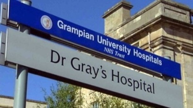 A  man has been taken to Dr Gray's in Elgin to be treated for hypothermia