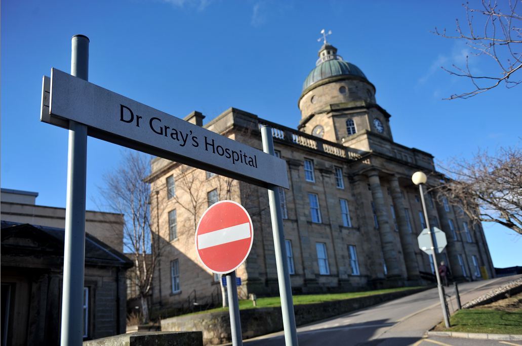NHS management met staff at Dr Gray's Hospital.