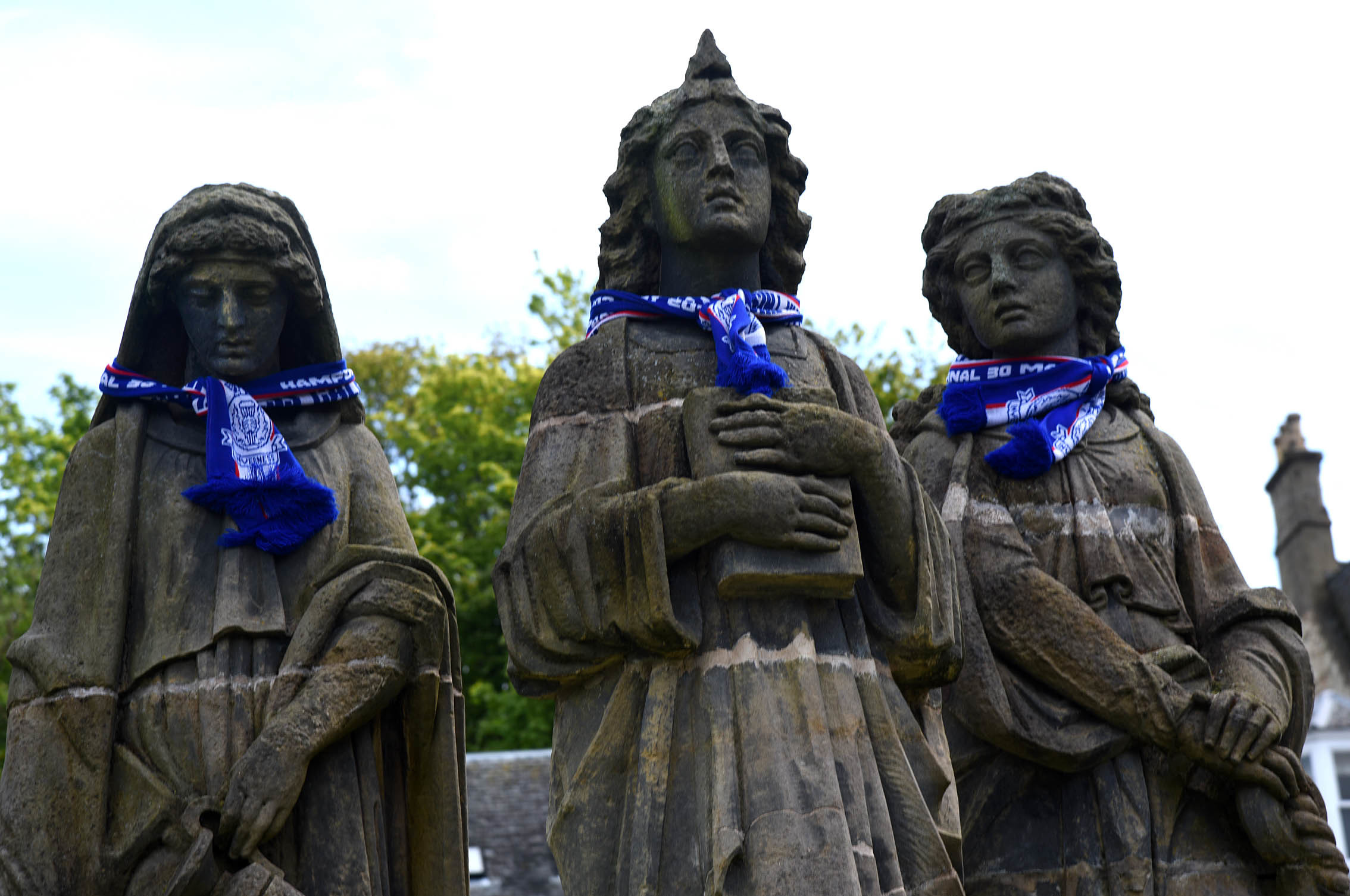 The Three Graces in Inverness show their support