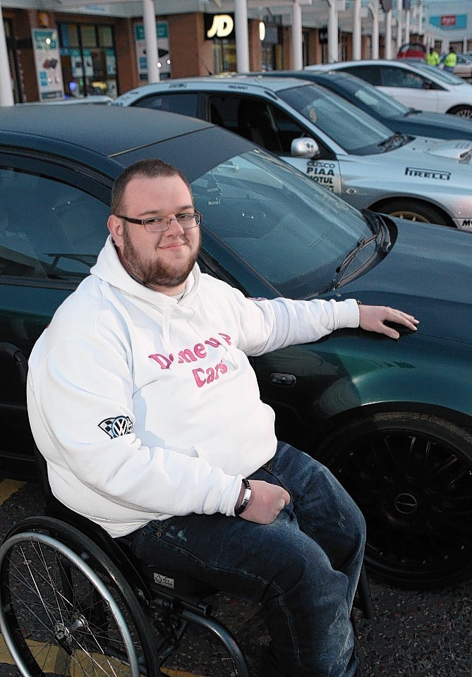 Evan MacKintosh, organiser of the car cruise at the Eastfield retail park,