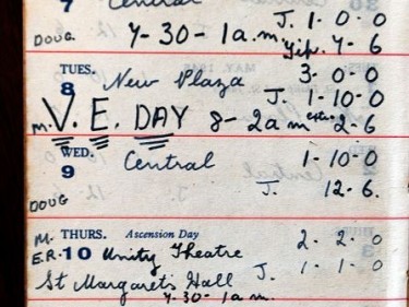 70-year-old diary "The war is over"