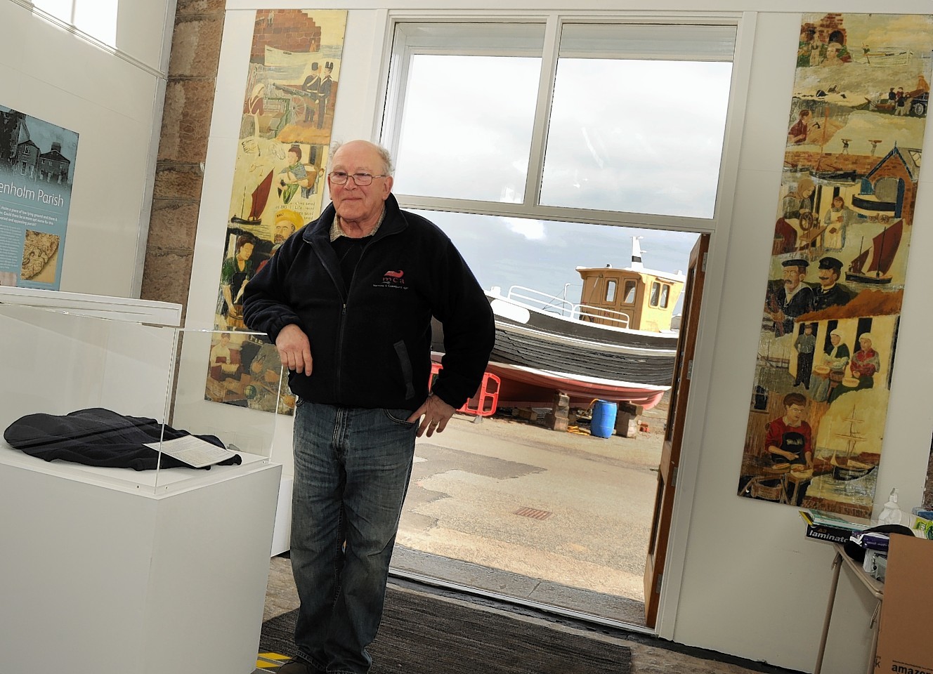 Donald Marr, chairman of Benholm and Johnshaven Heritage Society is looking forward to launching the Lifeboat House