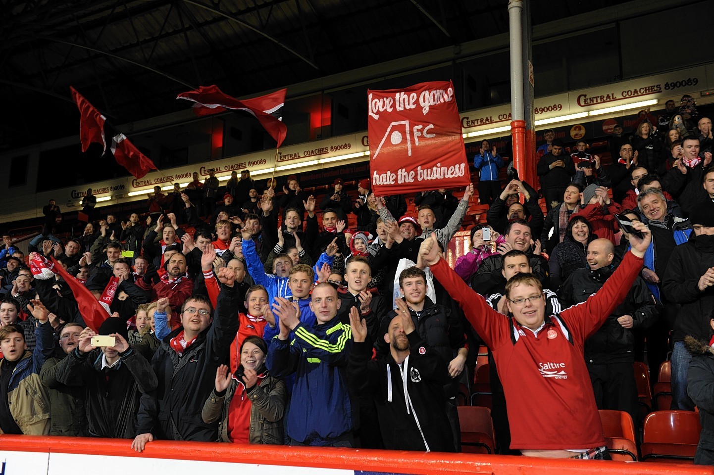 The Dons fans had plenty to celebrate at the start of the season