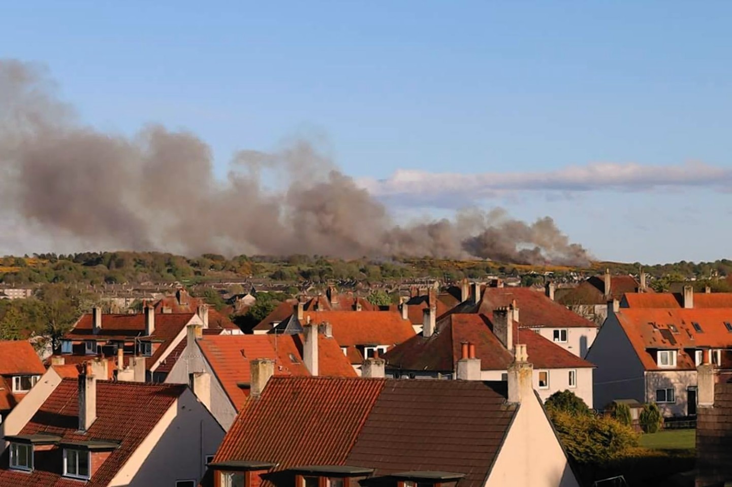 The massive grass fire at Kincorth could be seen across Aberdeen