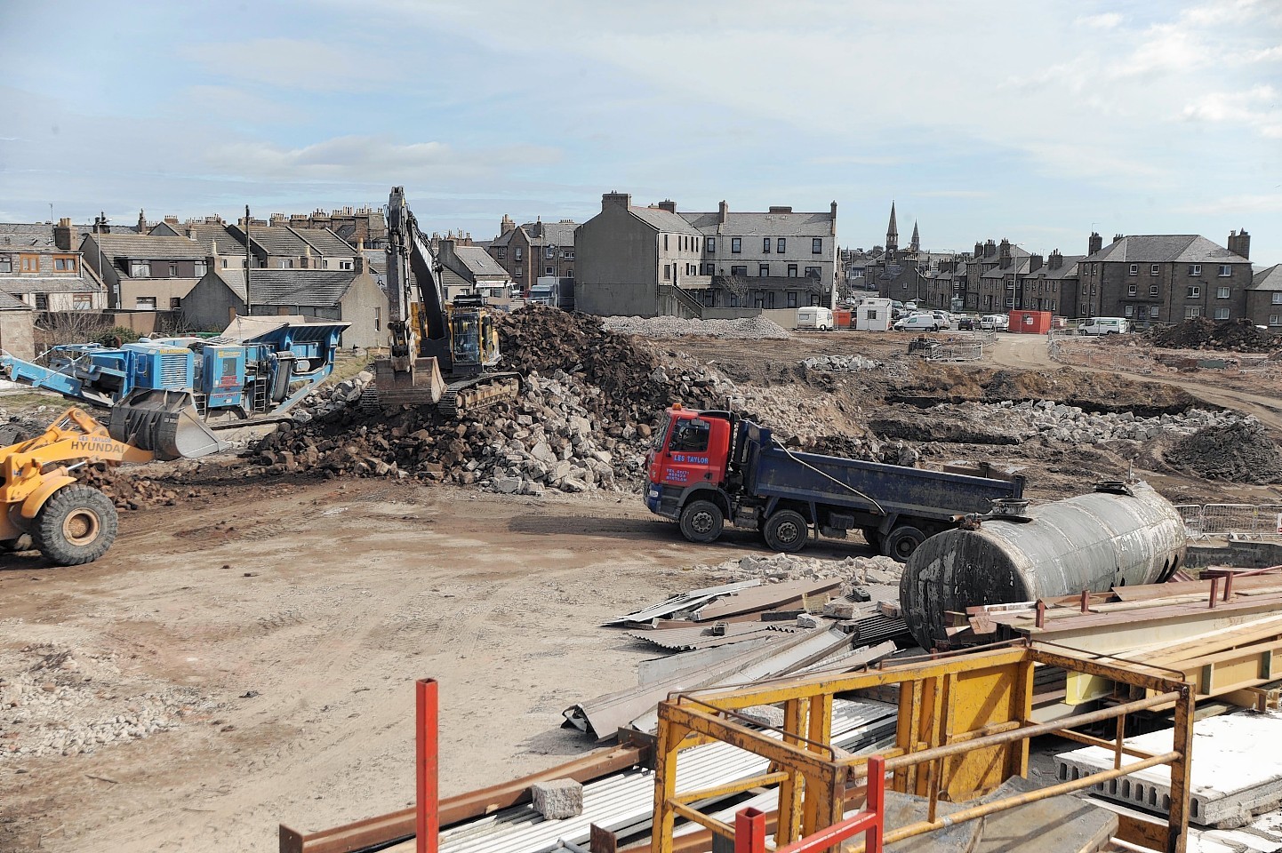 The Kirkburn Mill was demolished but work has yet to begin on a new supermarket