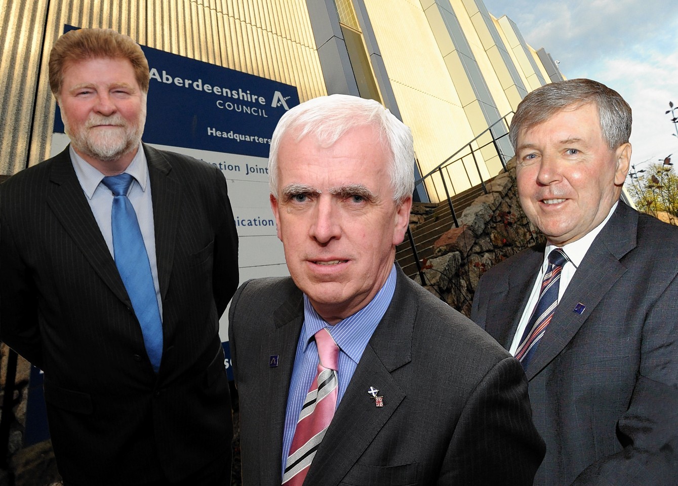 Cllrs Martin Kitts-Hayes, Jim Gifford and Hamish Vernal