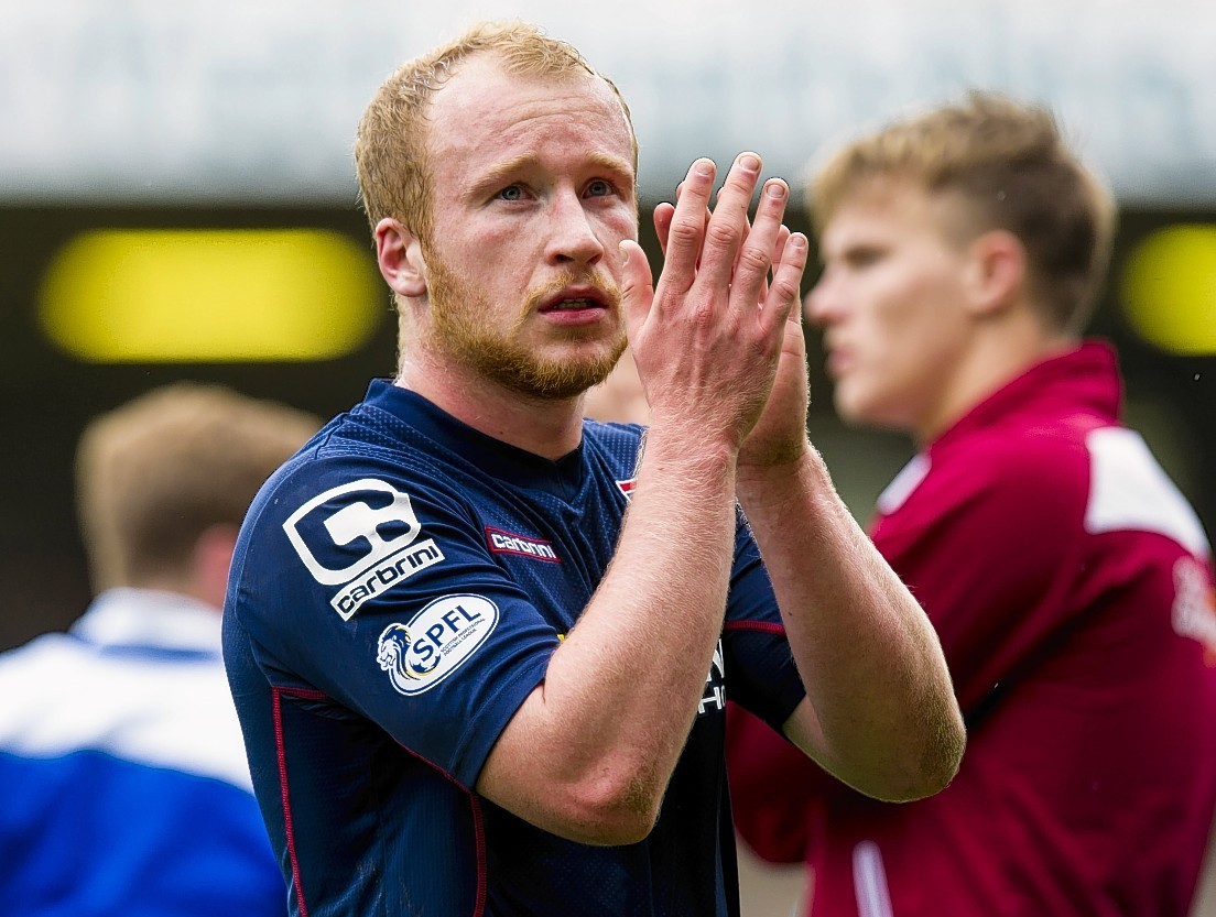 Liam Boyce headed home Ross County's fourth goal.