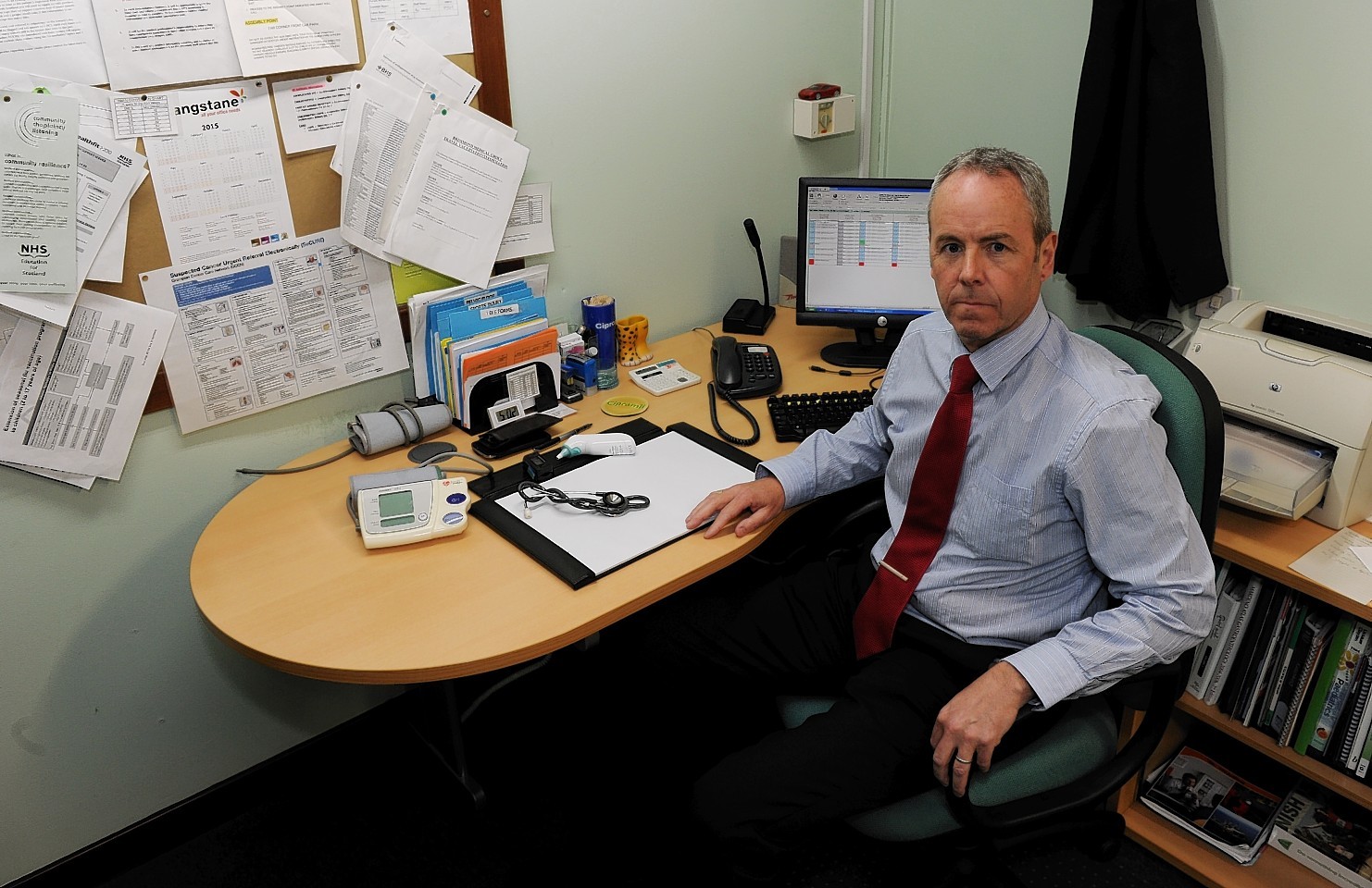 Dr Malcolm Valentine at the Bucksburn Surgery