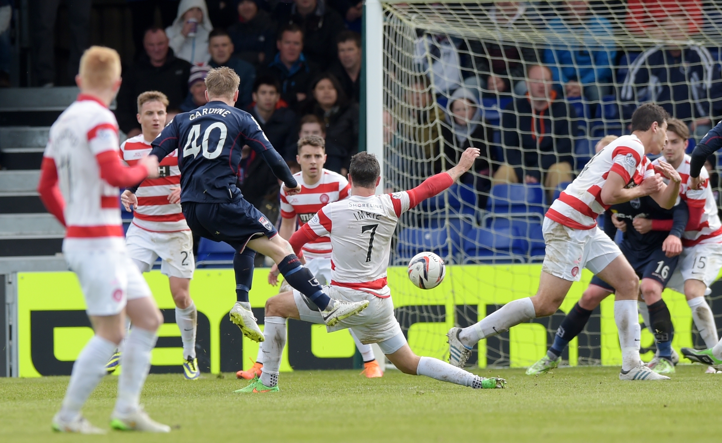 Ross County's Michael Gardyne strikes from outside the box to equalise