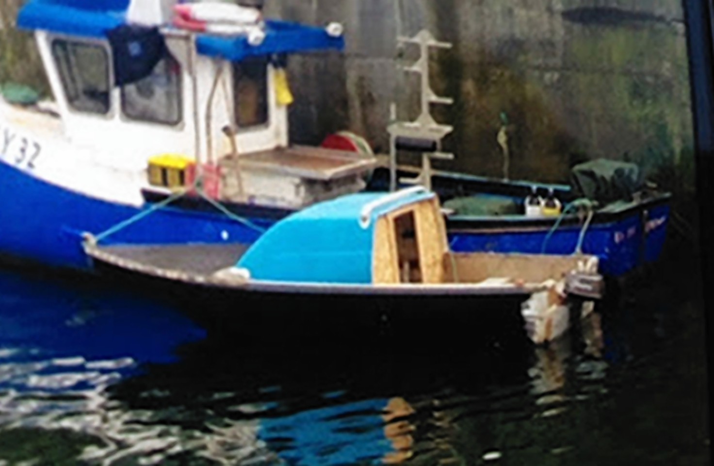 The boat believed to belong to the missing sailor