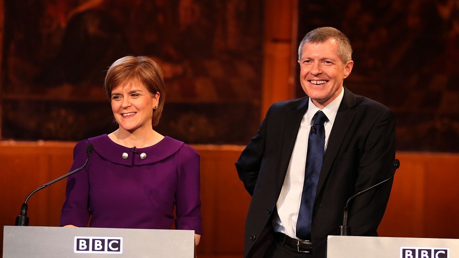 Nicola Sturgeon and Willie Rennie.