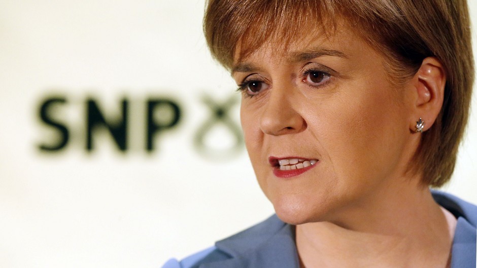 Nicola Sturgeon said the SNP will never put the Tories into government.