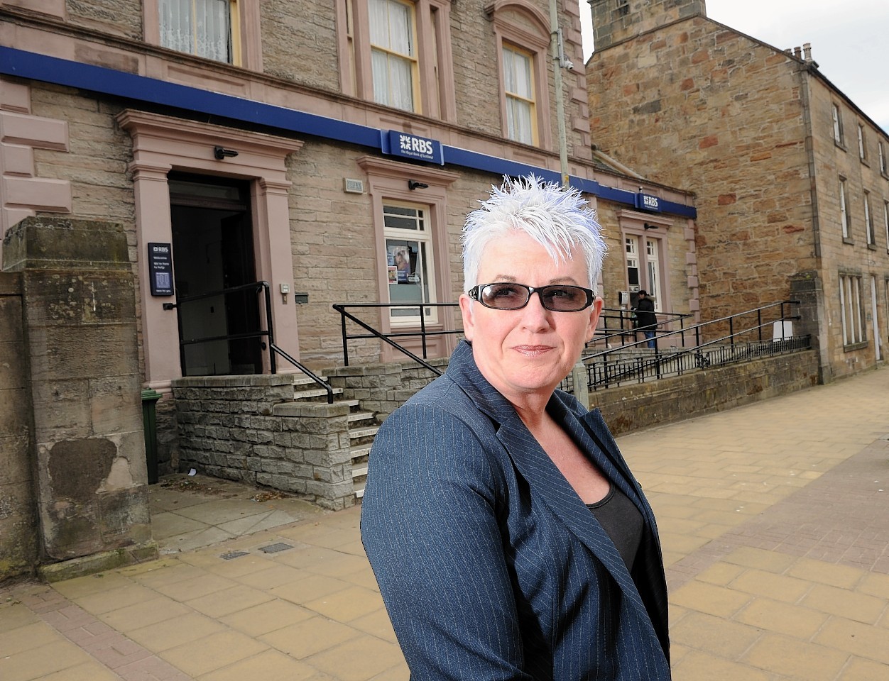 Tina McCaffery of Invergordon who is campaigning for the last bank in the town