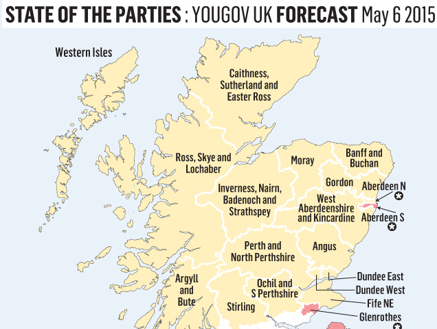A snapshot of how the north of Scotland is predicted to look after the election