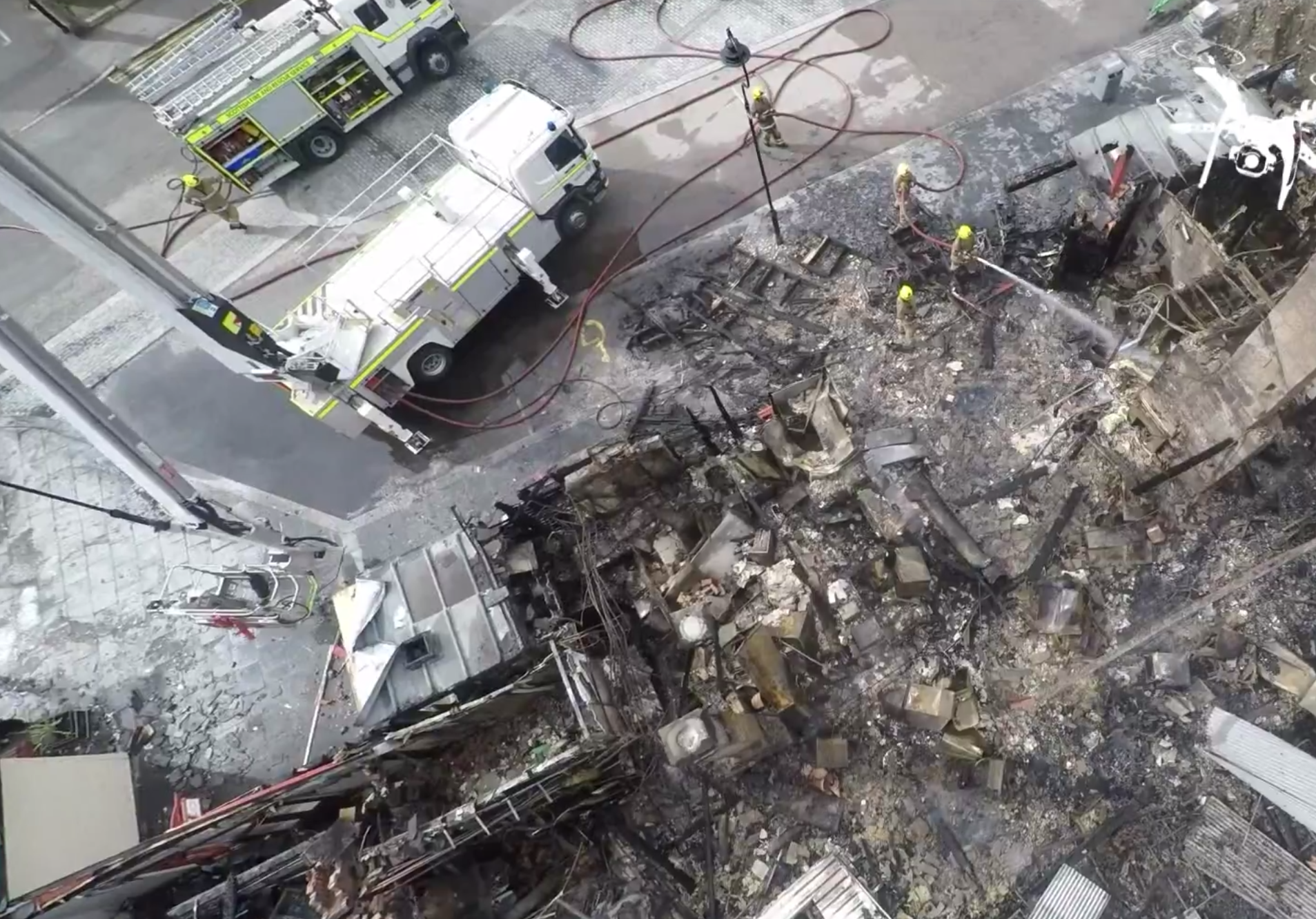 Drone footage of the old train station in Ballater