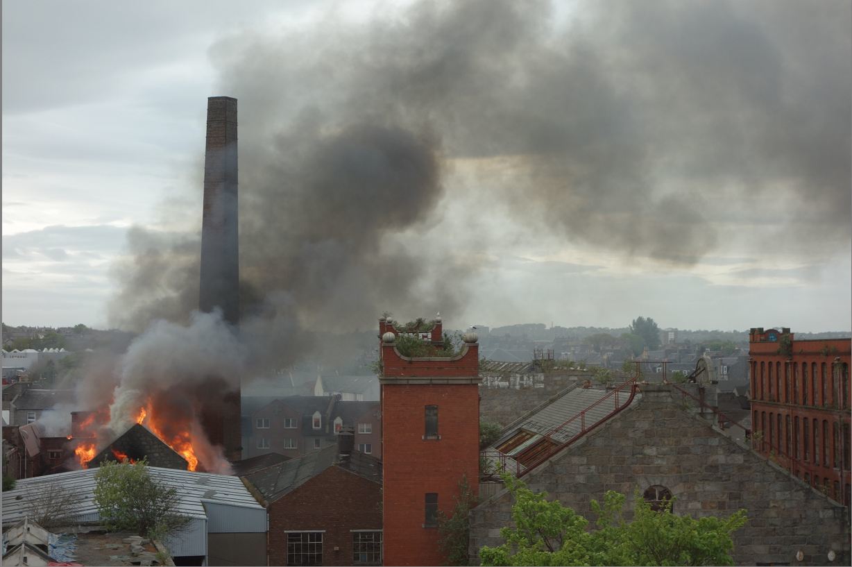 Broadford Works blaze in Aberdeen