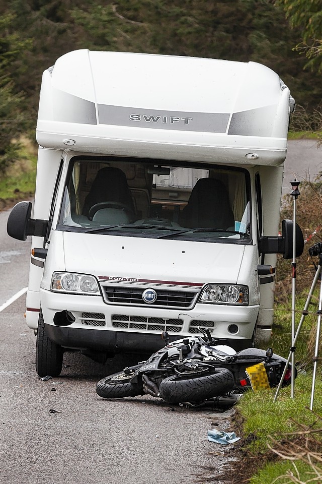 The scene of the crash near Aultbea